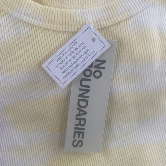 No Boundaries tender lemon tie dye Side Cinch Graphic Tank Top - Picture 7 of 9